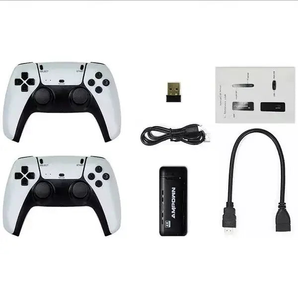 Game Stick 4K Retro com 2 Manetes sem Fio e 11.300 Jogos