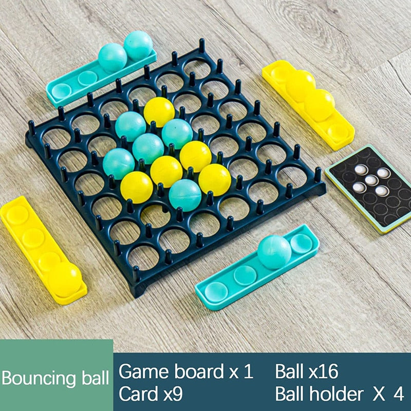 Kids Ball Bouncing Game Parent-child Interaction Board Game Toddler Toss Ball Game Fun Party Game