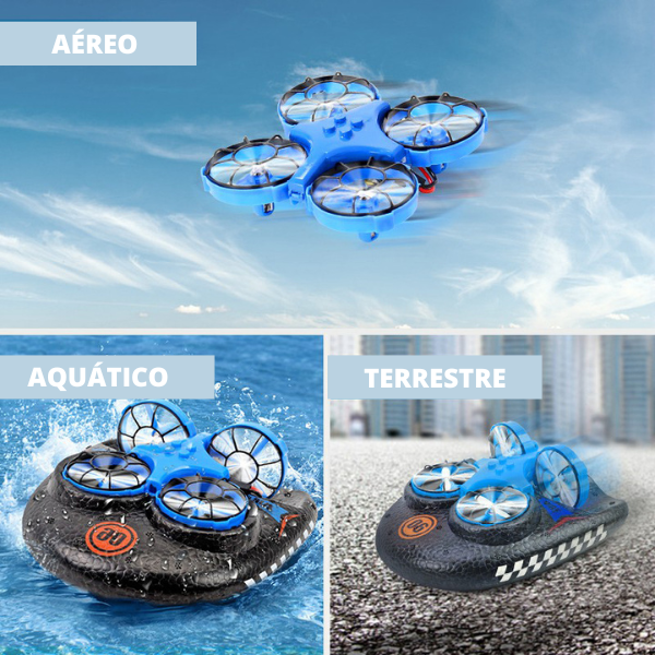 Mini Drone Infantil 3 em 1