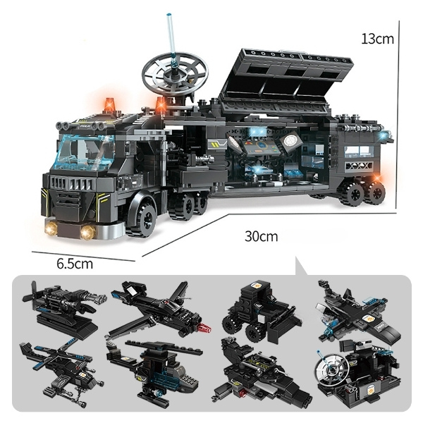 Mega Kit de Peças de Montagem Swat