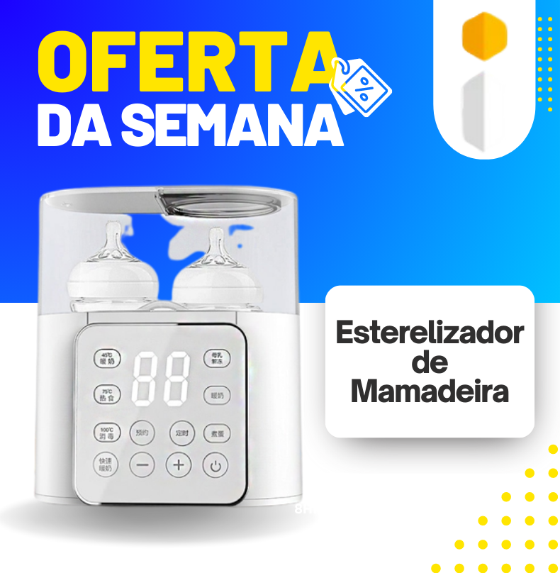 Esterilizador e Aquecedor de Mamadeira com Controle de Temperatura