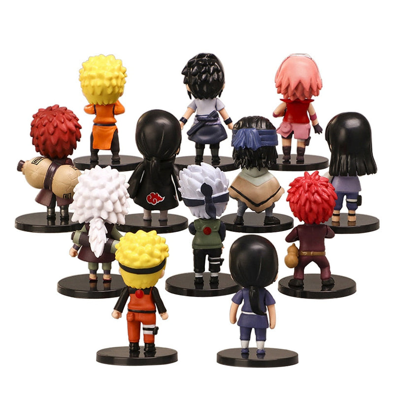 Conjunto Com 12 Bonecos Do Anime Naruto