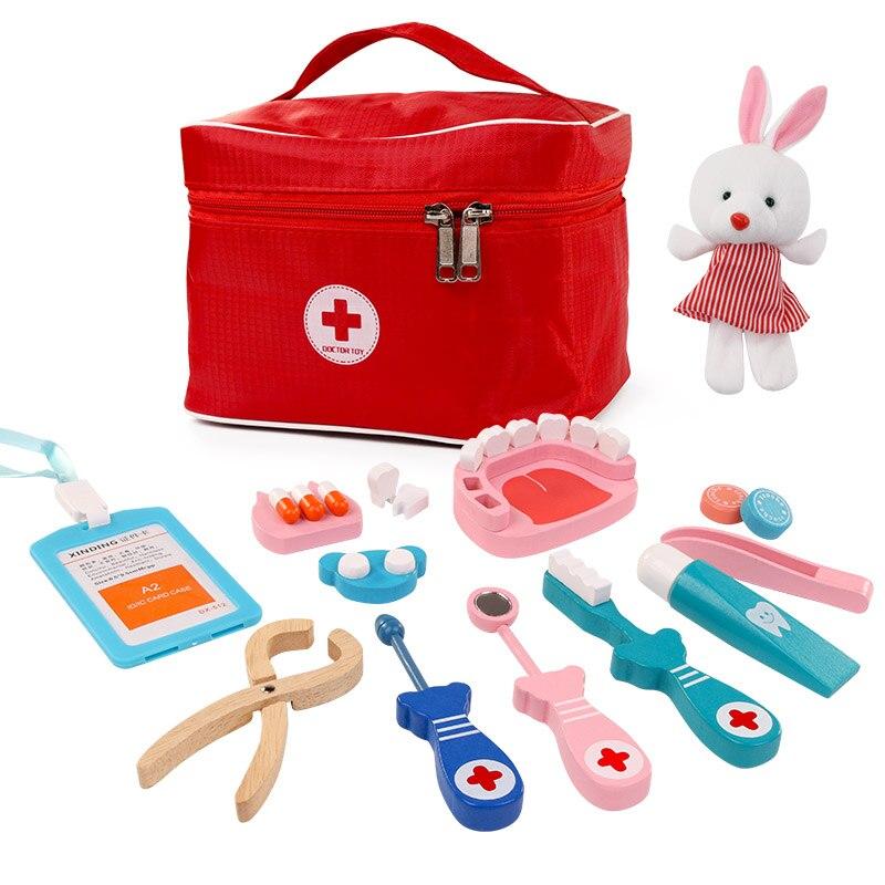 Kit Médico ou Dentista Infantil de Madeira