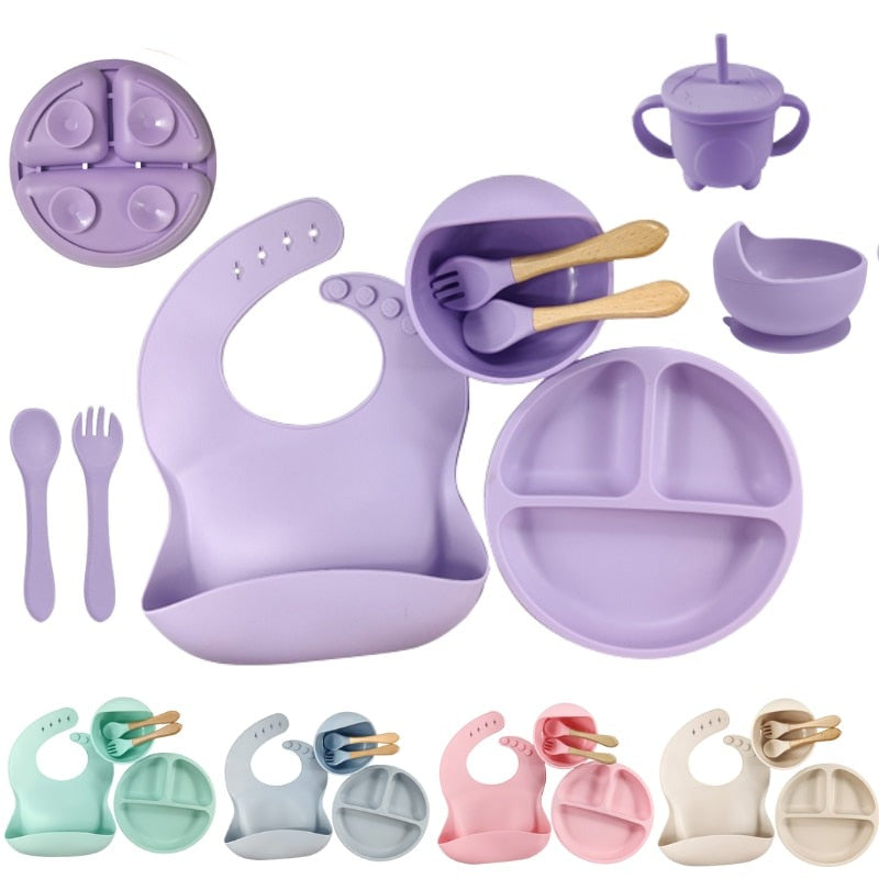 Kit de Alimentação de Bebê de Silicone