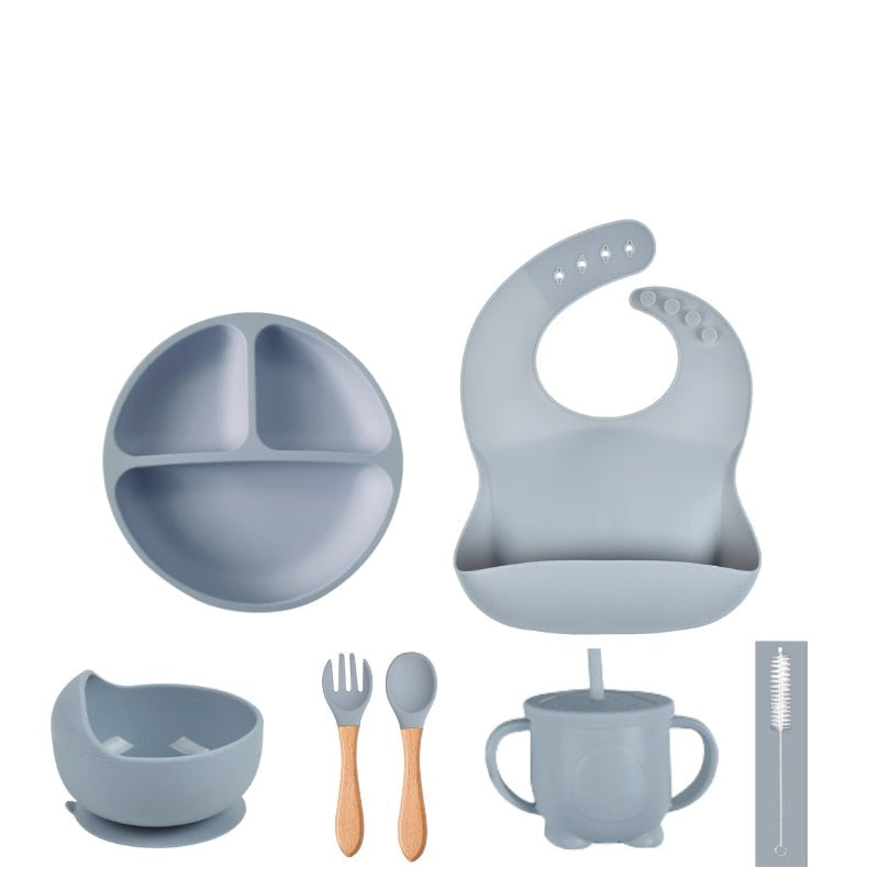 Kit de Alimentação de Bebê de Silicone