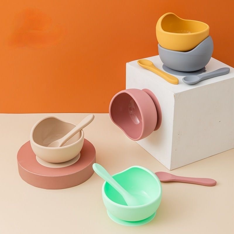 Kit de Alimentação de Bebê de Silicone