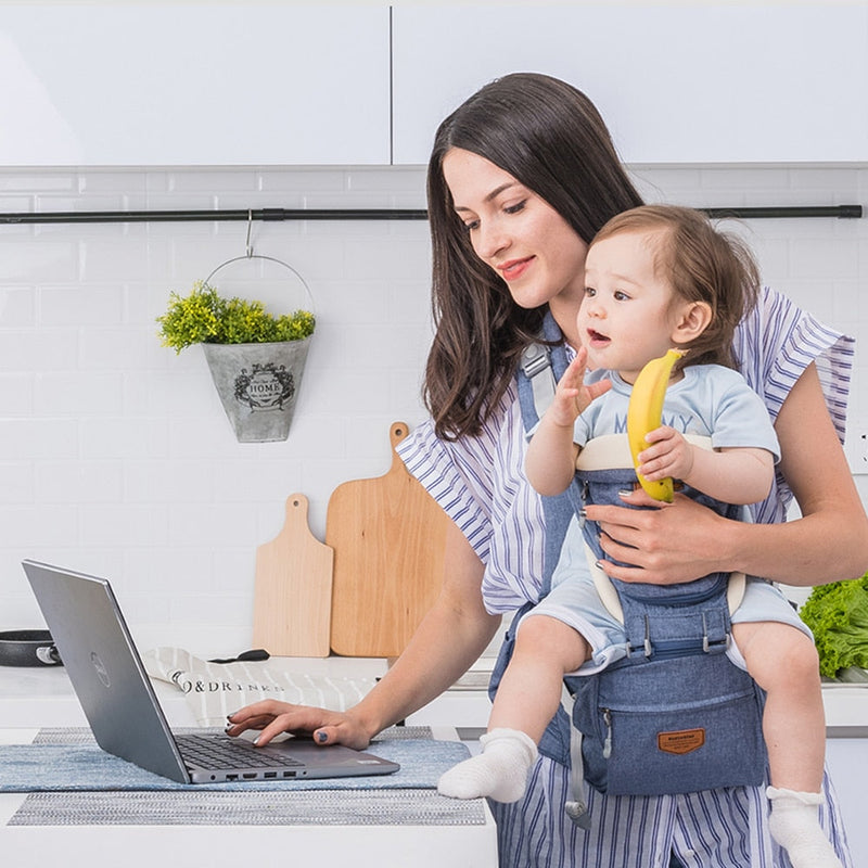 Canguru Para Bebês Equipado Com 4 Bolsos