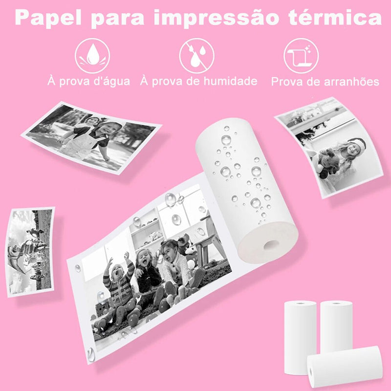 Papel De Impressão Para Câmera Fotográfica 600 Fotos