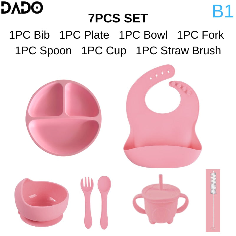 Kit de Alimentação de Bebê de Silicone