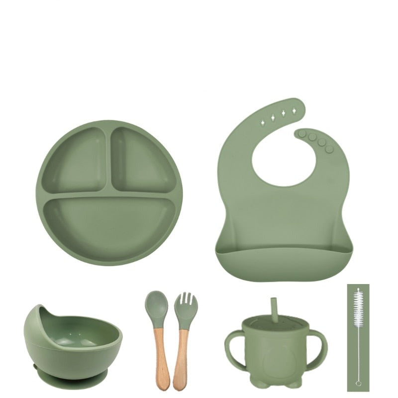 Kit de Alimentação de Bebê de Silicone